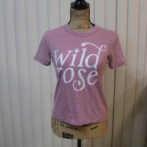 NWT Express pink Wild Rose graphic t shirt top XS extra small